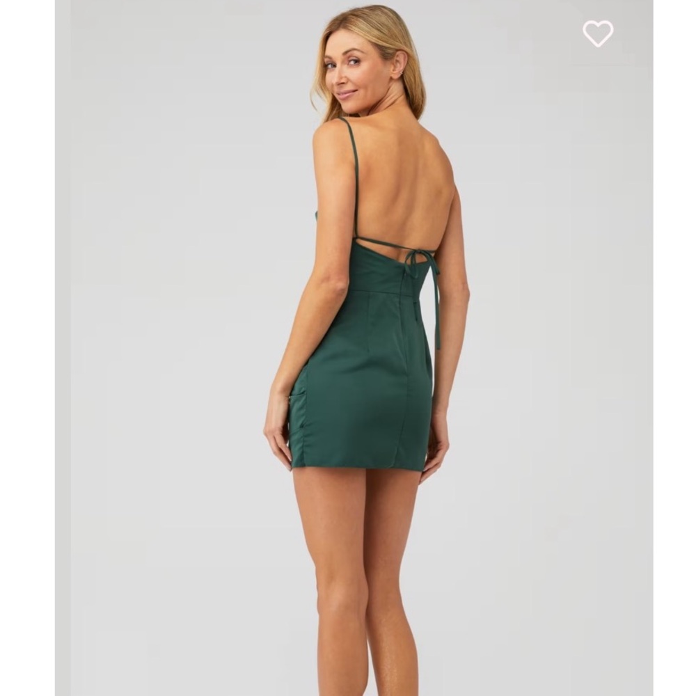 Amanda Uprichard Green Laconia Dress Size XS - Picture 2 of 5